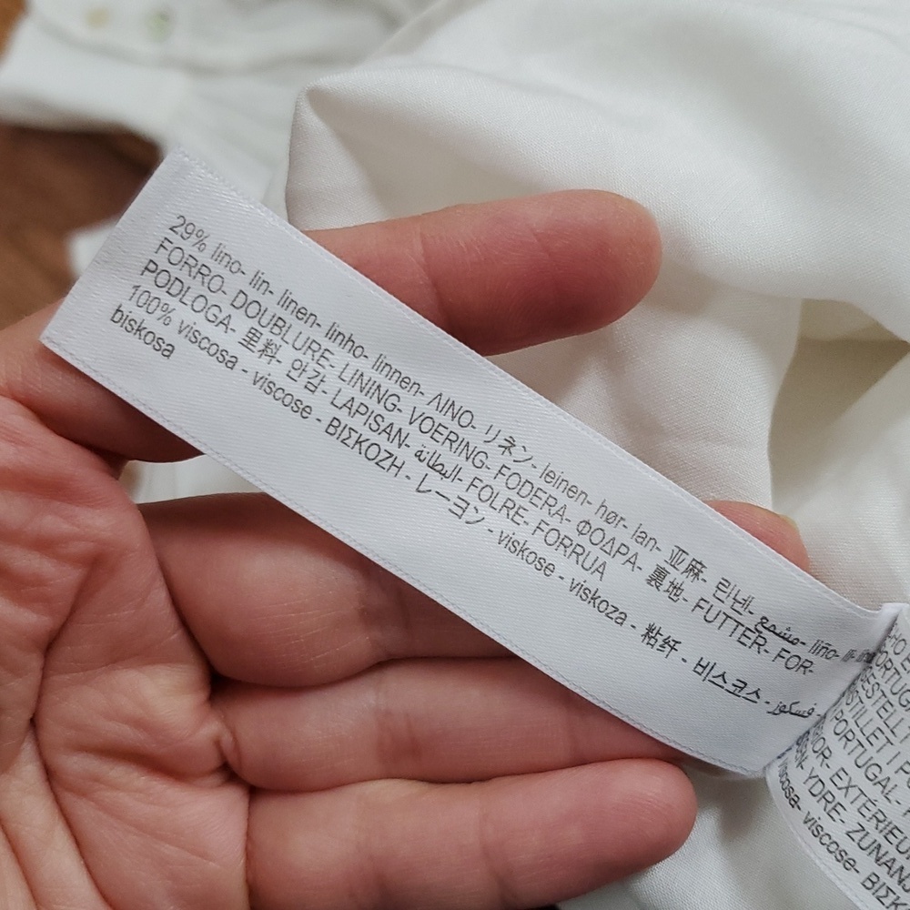 Massimo Dutti Linen Blend Peasant Dress 6637 - Picture 9 of 14